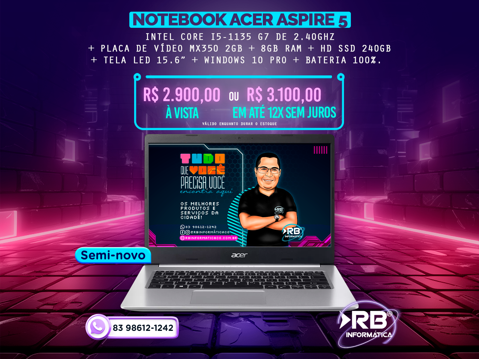 Notebook Acer aspire 5