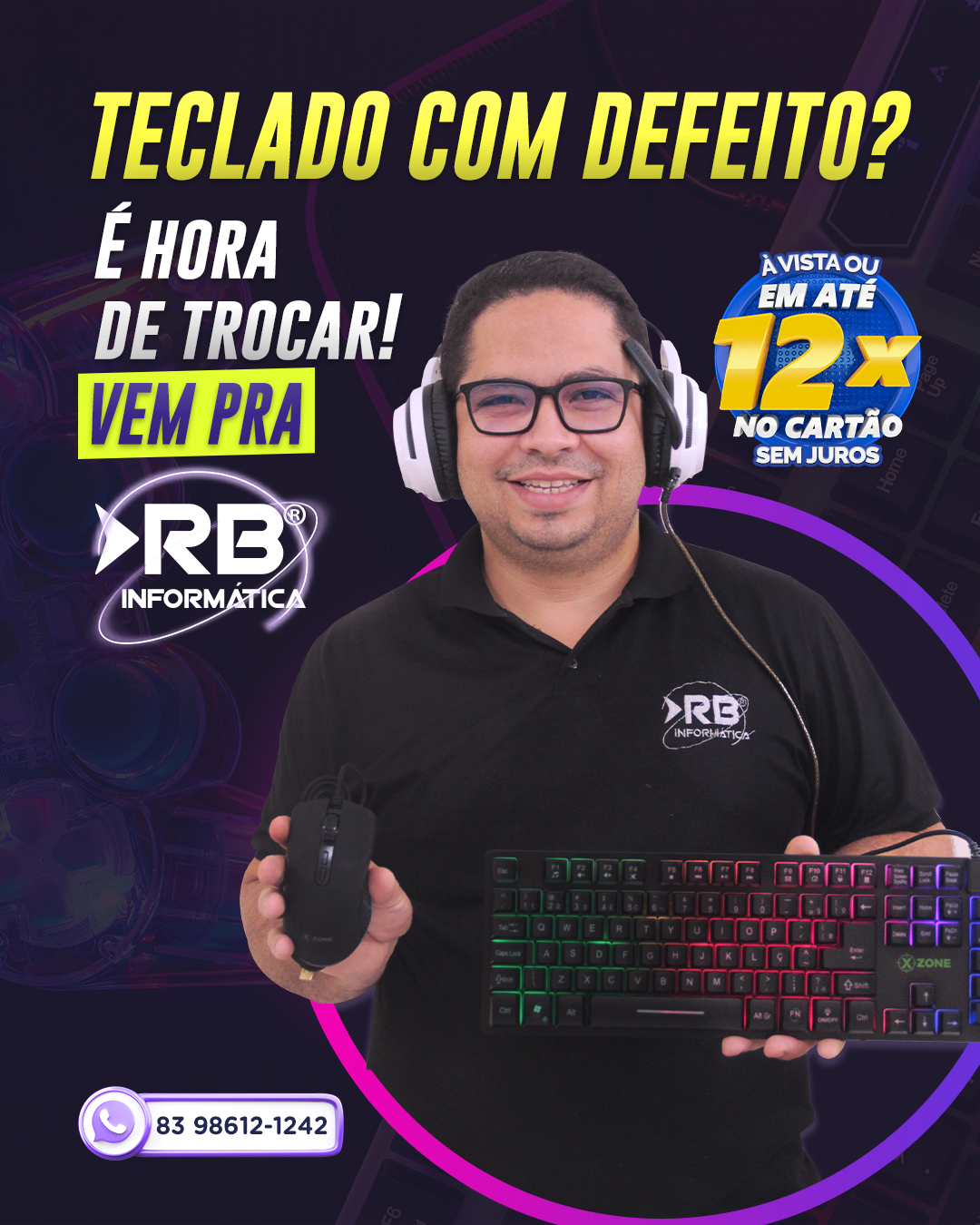 Teclado com defeito? É hora de trocar!