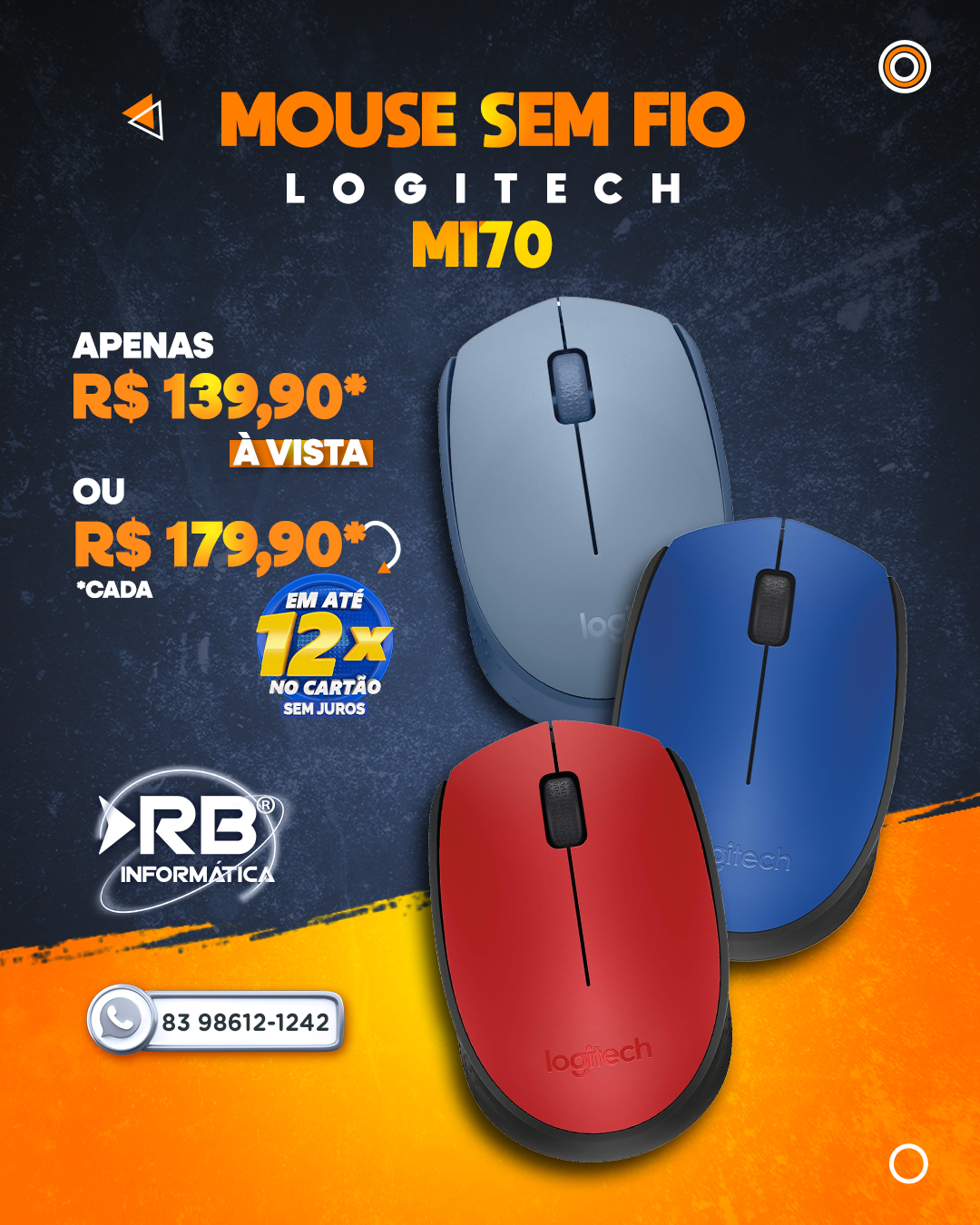 Mouse sem Fio M170 - LOGITECH