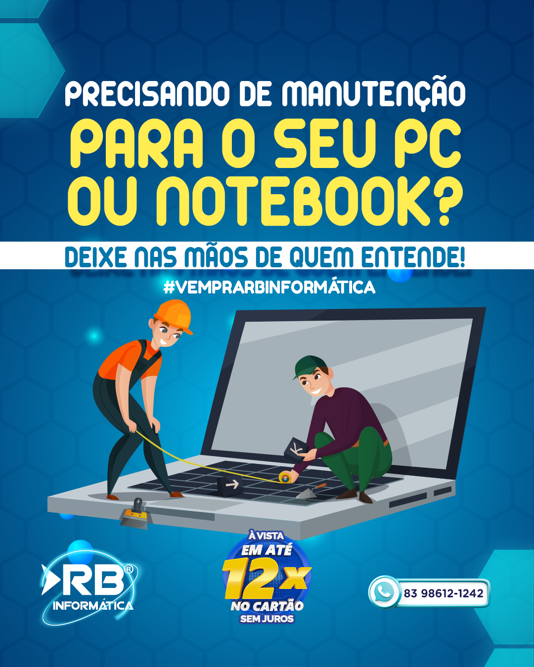 Precisando de manutenção para o seu PC ou notebook? Fale com a gente.