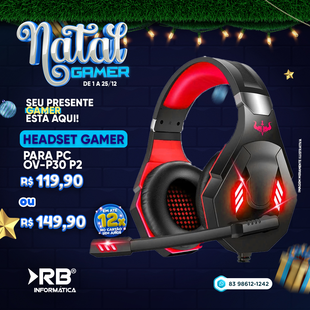 Headset Gamer para PC OV-P30 P2