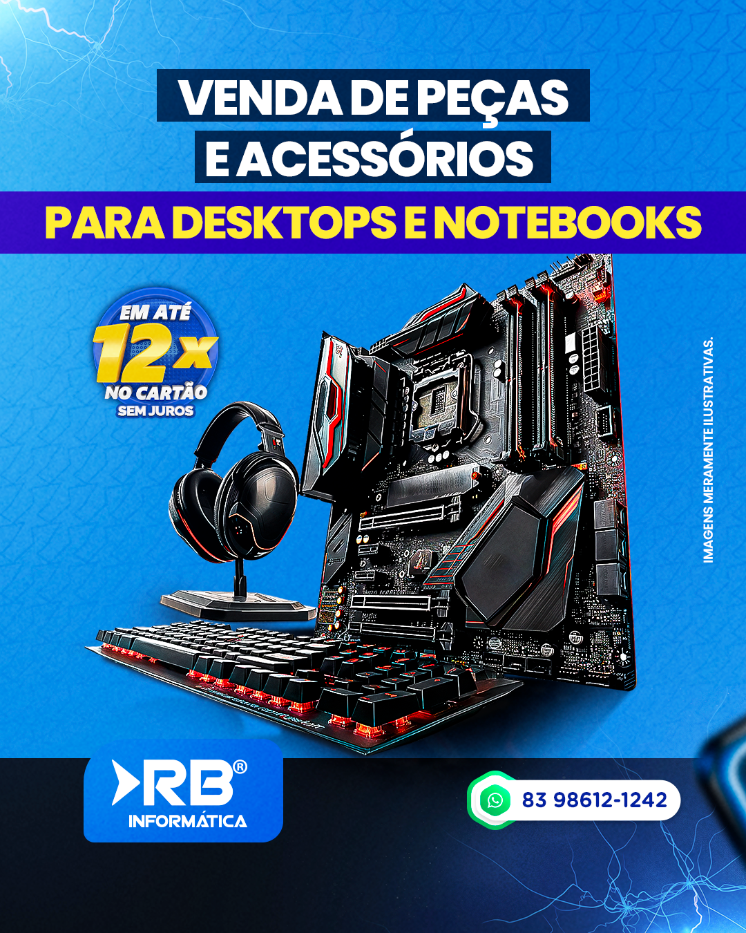 Venda de Peças e Acessórios para Desktops e Notebooks