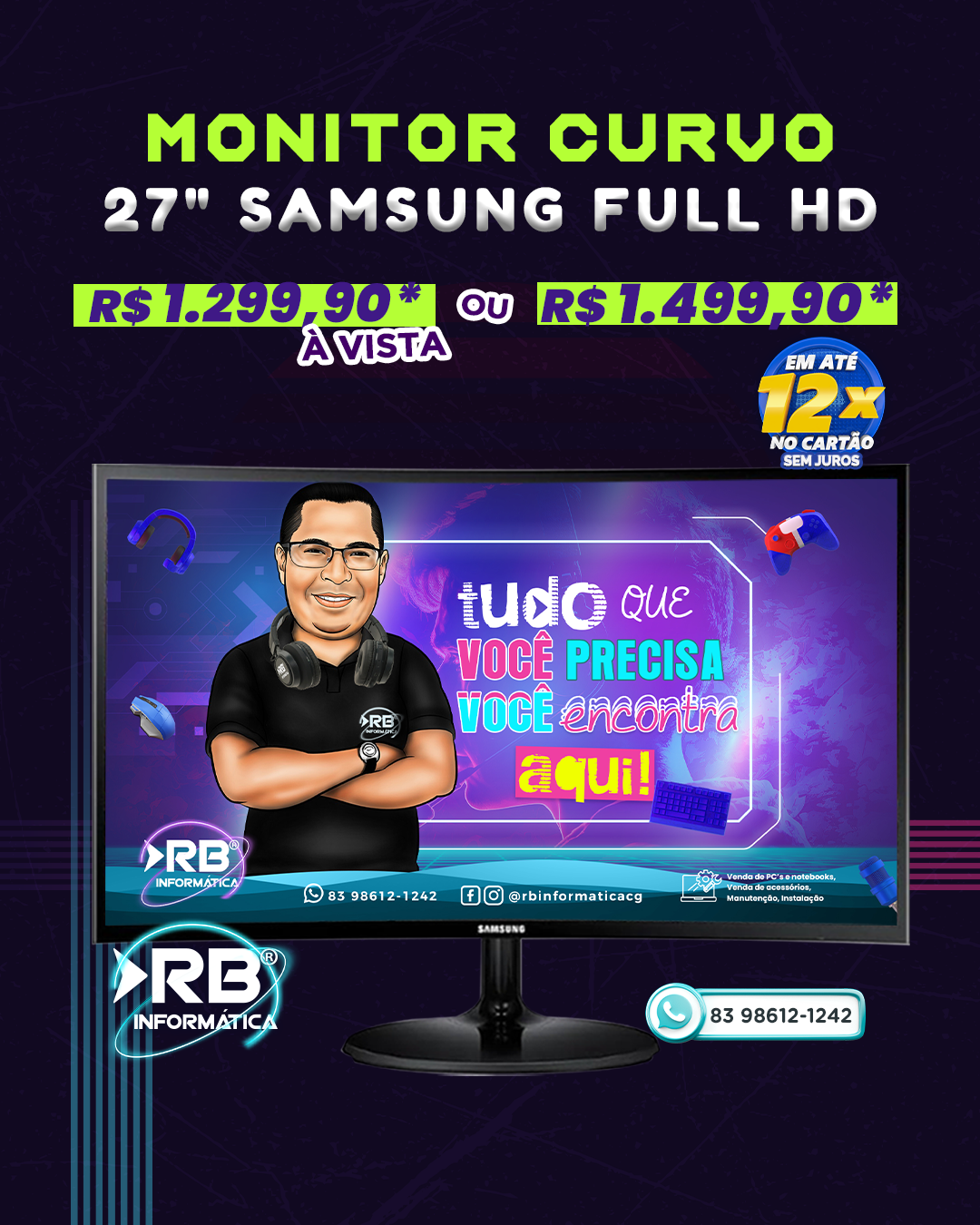 Monitor Curvo 27" Samsung