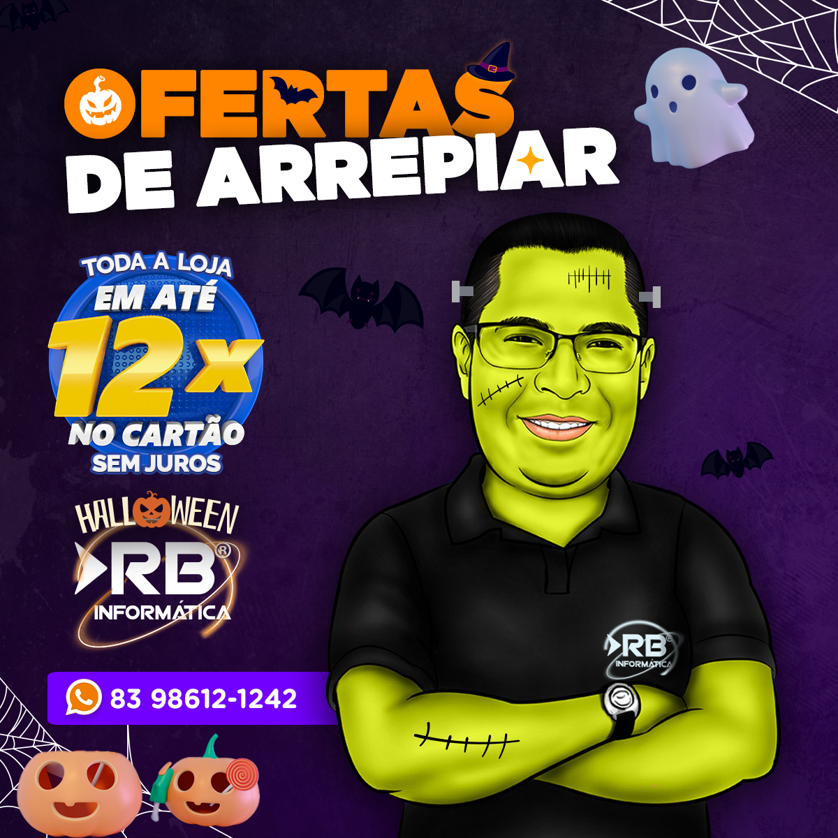 👻💀 Prepare-se para as Ofertas de Arrepiar da RB Informática! 🎃🕸️