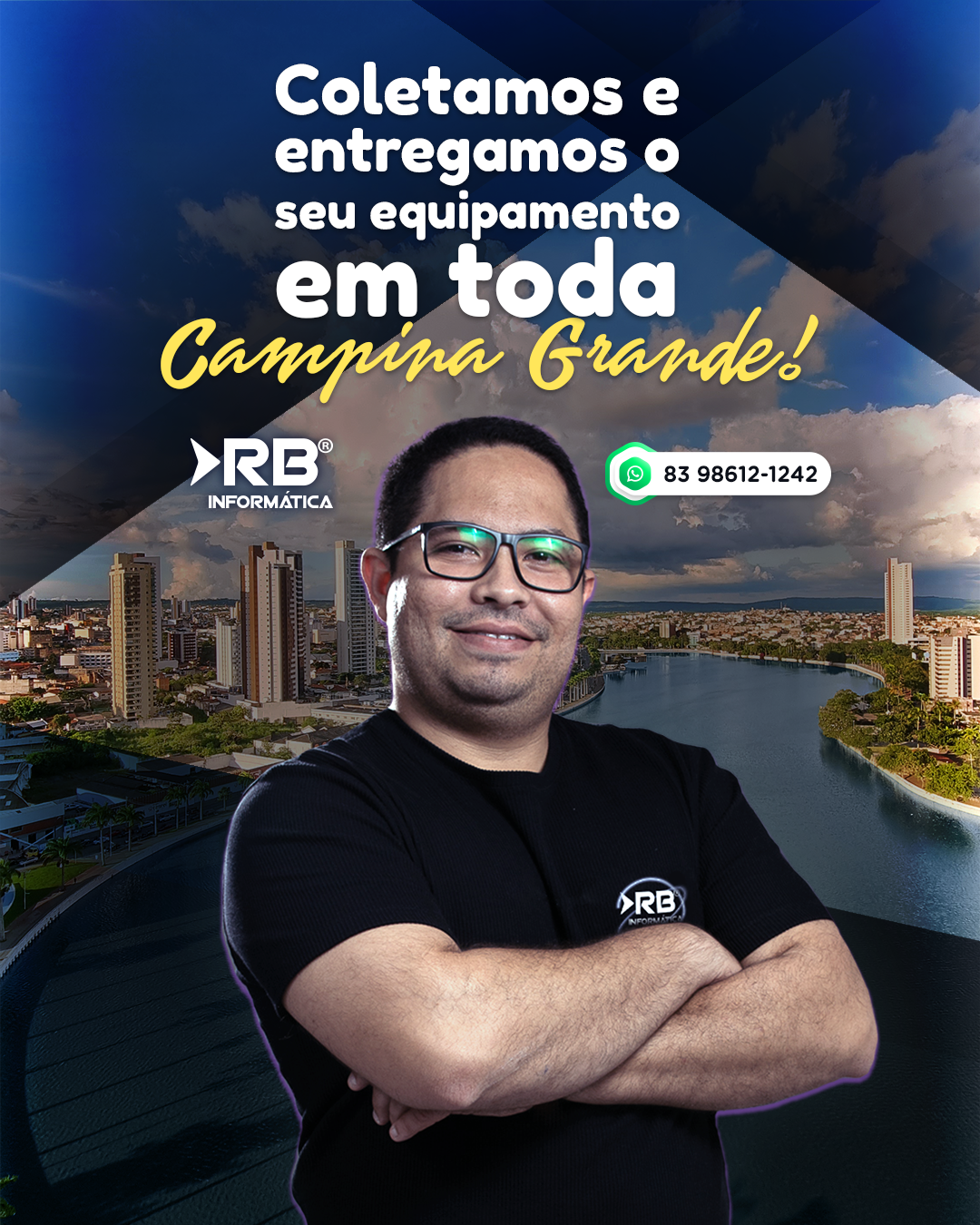 Coletamos e entregamos o seu equipamento em toda Campina Grande!