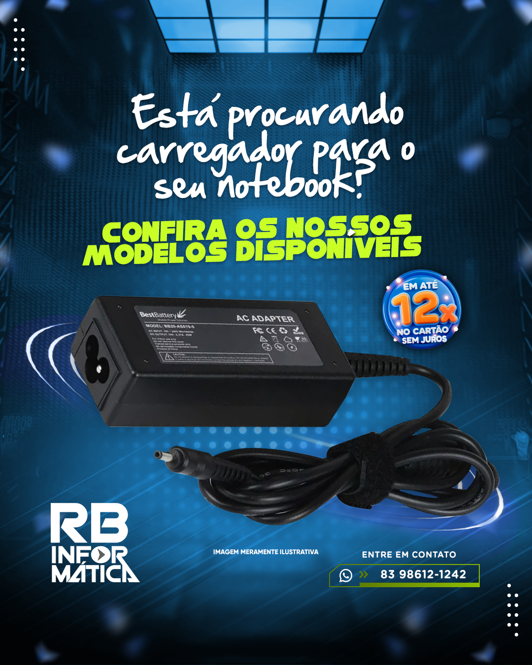 Carregador para notebook