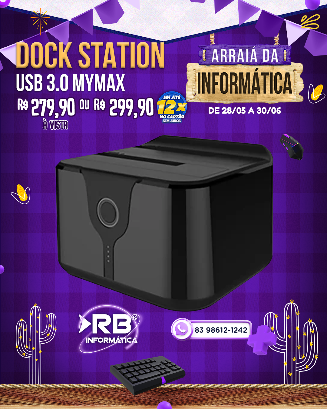 Dock Station USB 3.0 MYMAX