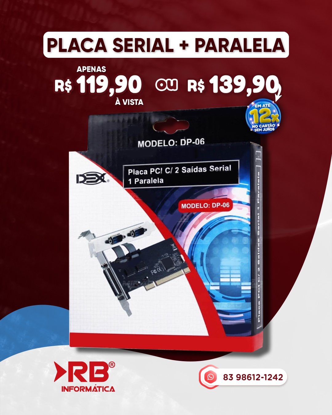 PLACA SERIAL + PARALELA