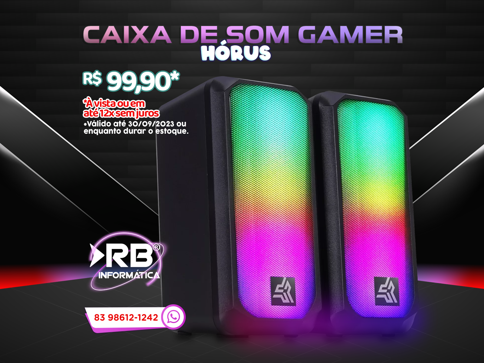 Caixa de som gamer Hórus
