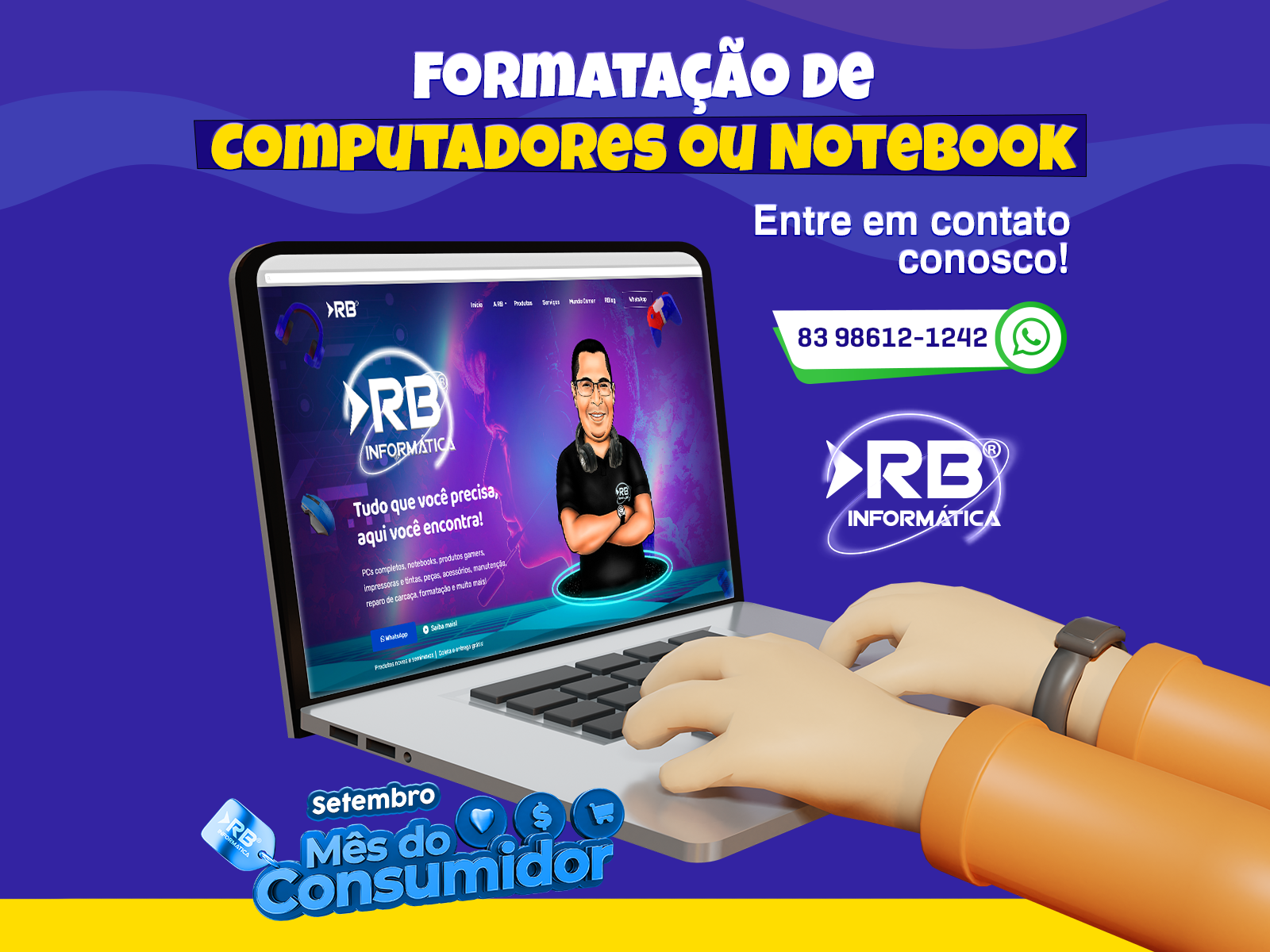 Formatação de Computadores e Notebook