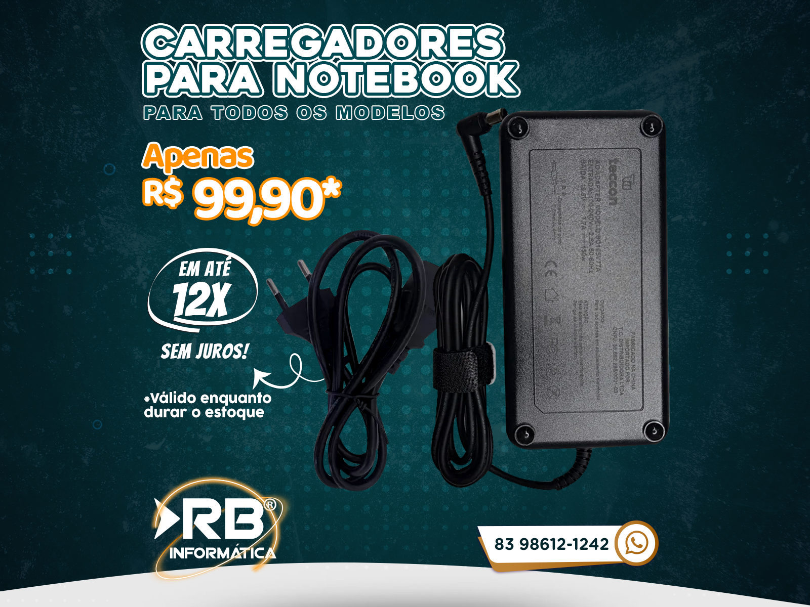 Carregadores para Notebook